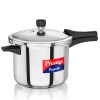 Prestige Popular Stainless Steel Pressure Cooker – Durable SS Body, Gas & Induction Compatible