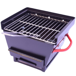 Portable Small Charcoal Barbeque Grill for Picnic, Camping & Outdoor Cooking | Easy-to-Carry BBQ for Home & Travel
