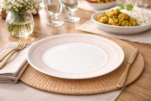 Corelle Asia Collection Dinner Plate 26cm Golden Infinity – 6Pcs Set