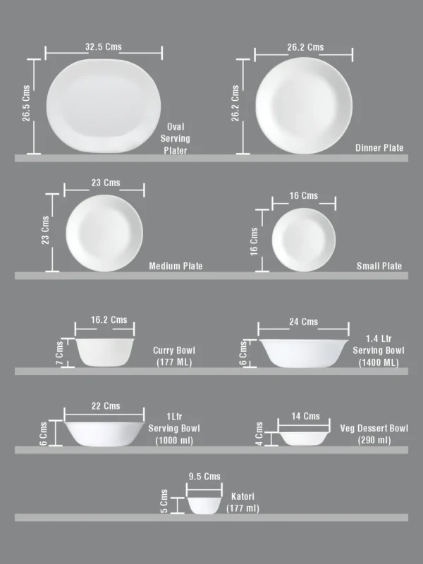 Corelle Livingware Elegance Dinner Set 21Pcs