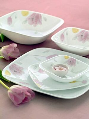 Corelle Square Dinner Set 21Pcs Elegant City