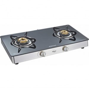 Sunflame Glasstop Centa SS 2 Burner Gas Stove