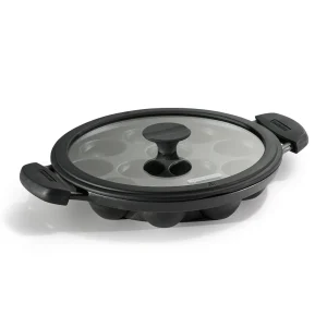 Tramontina Titanex Cast Iron Paniyarrakal with Glass Lid - 26cm