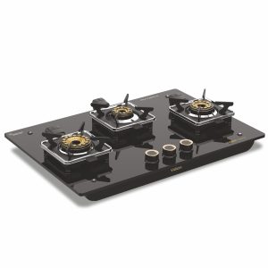 Vidiem VOGUE Glass Cooktop 3 Burner Gas Stove