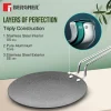 Bergner Argent Samsara Tri-Ply Stainless Steel Roti Tawa 26cm