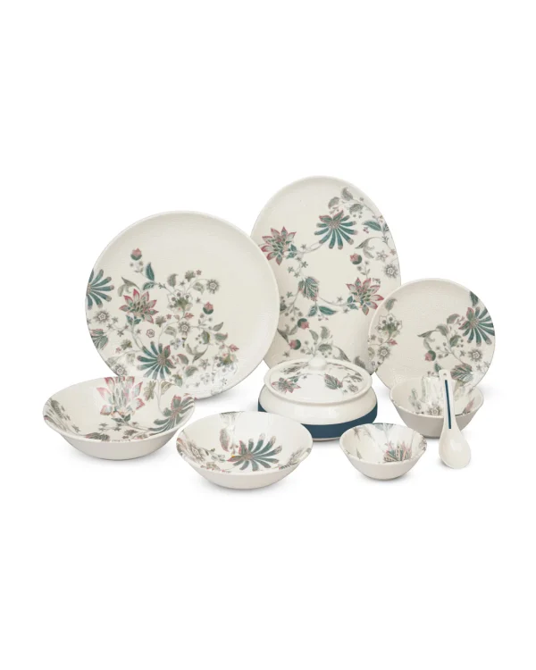 VG Stellar Jacobean Porcelain Dining Collection Dinner Set – 35 Pieces