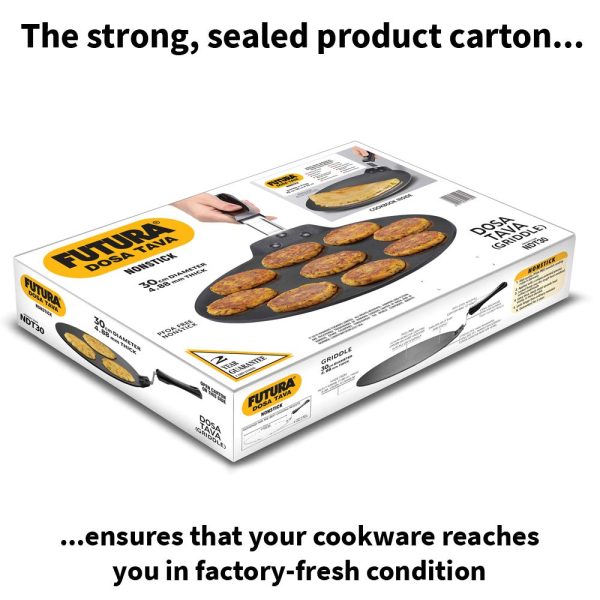 Futura Nonstick Dosa Tawa – Heavy-Gauge Non-Stick Pan for Crispy Dosas | Hawkins Futura Cookware
