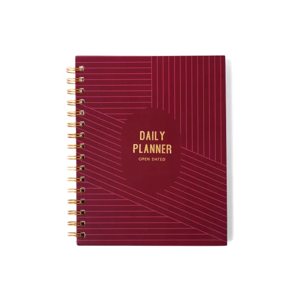 Daily Planner Burgundy Boss 150Pgs -7MM