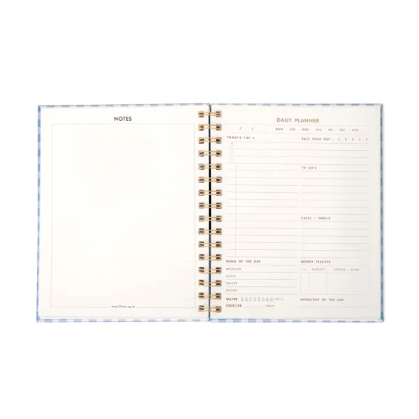 Daily Planner Check Skies 150Pgs -7MM