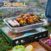 GO GRILL Portable & Disposable Barbeque Grill Set | Instant Lighting Lumpwood Charcoal Included | Ready-to-Use BBQ Grill | Food Safe Certified | India’s First Eco-Friendly Barbecue for Outdoor Cooking