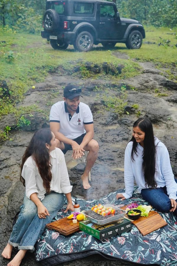 GO GRILL Portable & Disposable Barbeque Grill Set | Instant Lighting Lumpwood Charcoal Included | Ready-to-Use BBQ Grill | Food Safe Certified | India’s First Eco-Friendly Barbecue for Outdoor Cooking