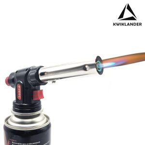 Kwiklander Blow Torch with Butane Canister | Refillable Flame Torch for BBQ, Kitchen & Outdoor Use