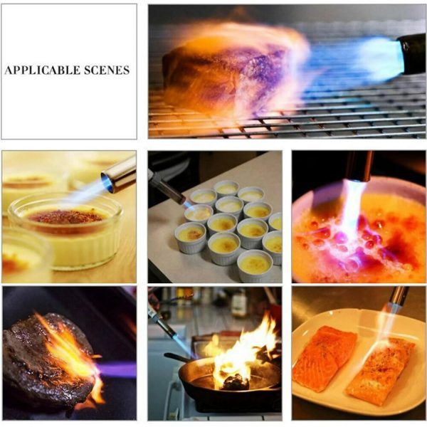 Kwiklander Blow Torch with Butane Canister | Refillable Flame Torch for BBQ, Kitchen & Outdoor Use