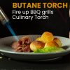 Kwiklander Blow Torch with Butane Canister | Refillable Flame Torch for BBQ, Kitchen & Outdoor Use