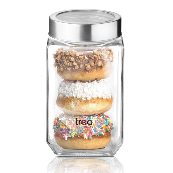Treo Cube Glass Jar – Airtight Storage Container for Kitchen