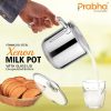 Prabha Xenon Milk Pot with Lid – Durable Stainless Steel Cookware