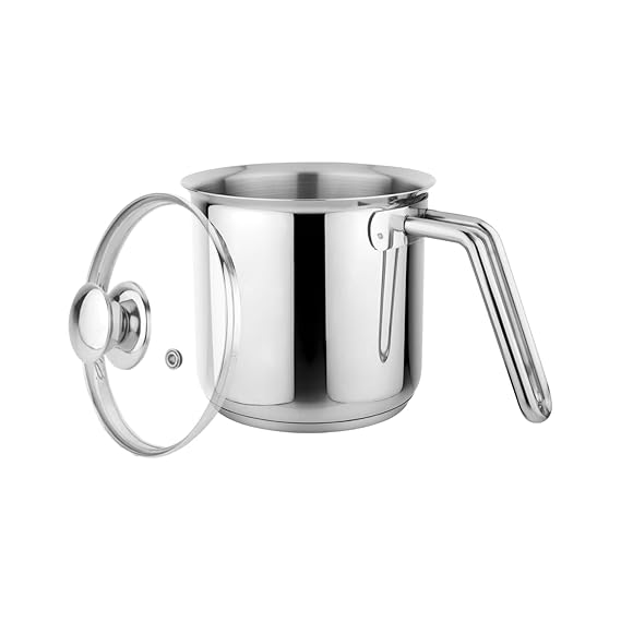 Prabha Xenon Milk Pot with Lid – Durable Stainless Steel Cookware