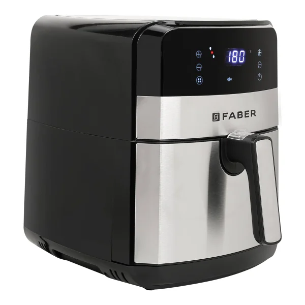 Faber FAF 6.5L Stainless Steel Air Fryer – Black | Digital Healthy Oil-Free Cooking