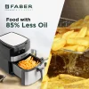 Faber FAF 6.5L Stainless Steel Air Fryer – Black | Digital Healthy Oil-Free Cooking