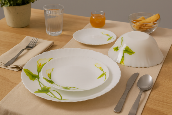 Laopala Diva Classique Collection Dinner Set 19Pcs – Vintage Magic Opalware Dining Set