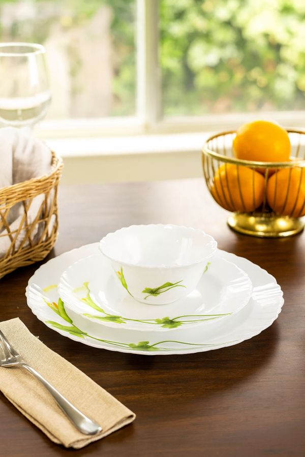 Laopala Diva Classique Collection Dinner Set 19Pcs – Vintage Magic Opalware Dining Set