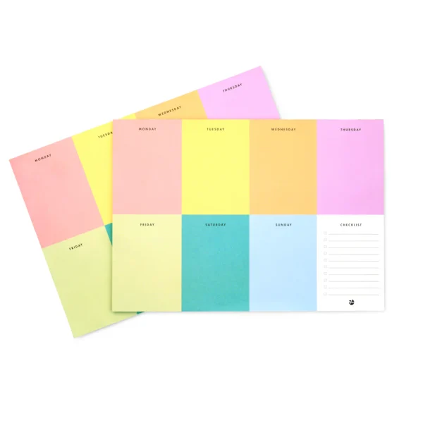 Weekly Desk Pad Colour Block Planner For Office & Home – 7MM