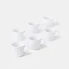 White Espresso Coffee Cup Set of 6