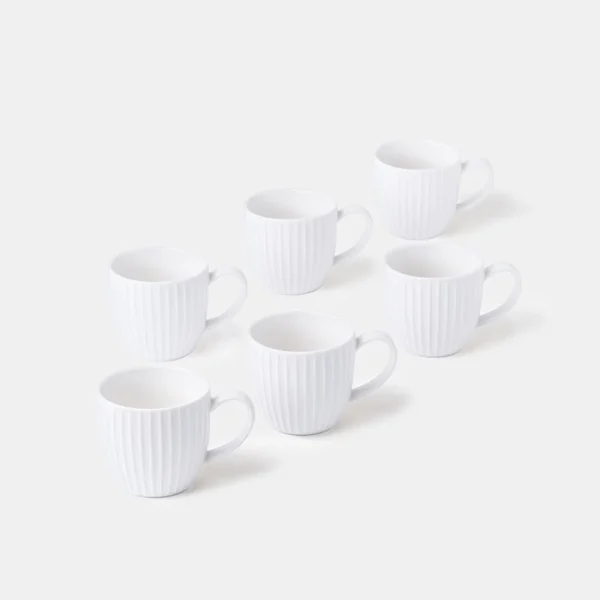 White Espresso Coffee Cup Set of 6