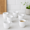 White Espresso Coffee Cup Set of 6
