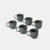 Teal Espresso Coffee Cup Set of 6