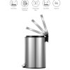 Obsessions Eko Step Bin Artistic MT 5L – Stainless Steel Pedal Dustbin