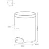 Obsessions Eko Step Bin Artistic – 5L Stainless Steel Pedal Dustbin