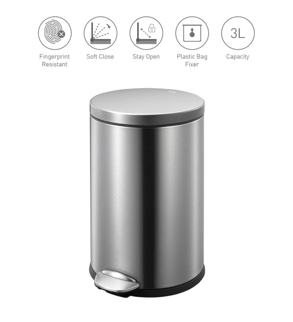 Obsessions Eko Step Bin 3L – Luna MT Trash Bin Compact & Durable