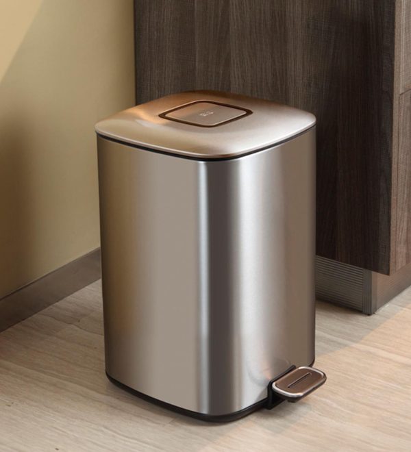 Obsessions EKO Regent Step Trash Bin 6L – Stainless Steel Pedal Dustbin