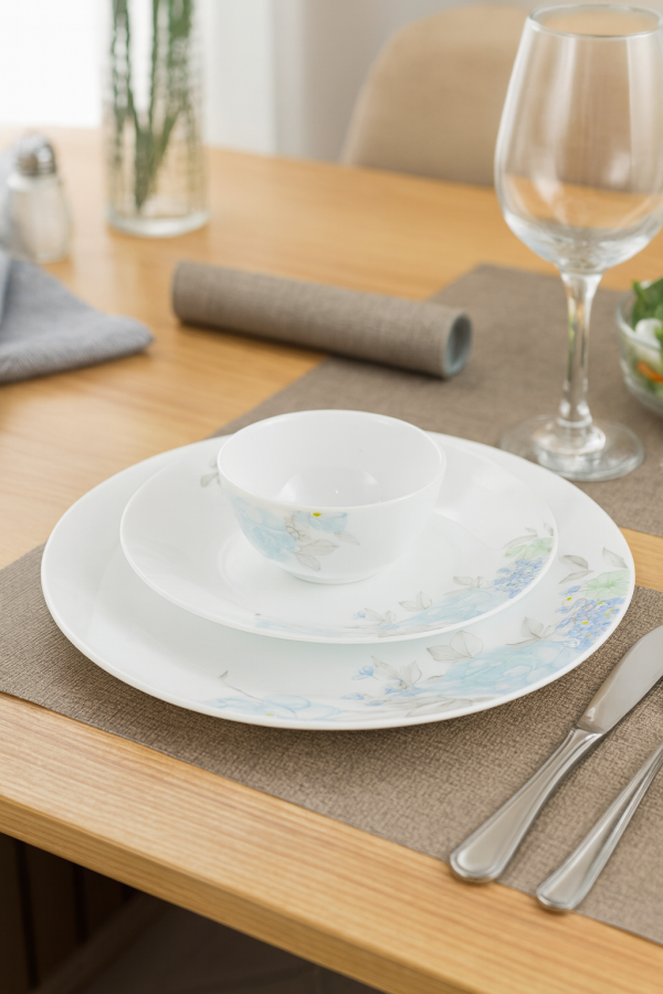 La Opala Diva Pearl Collection Dinner Set 20Pcs – French Blooms Floral Design