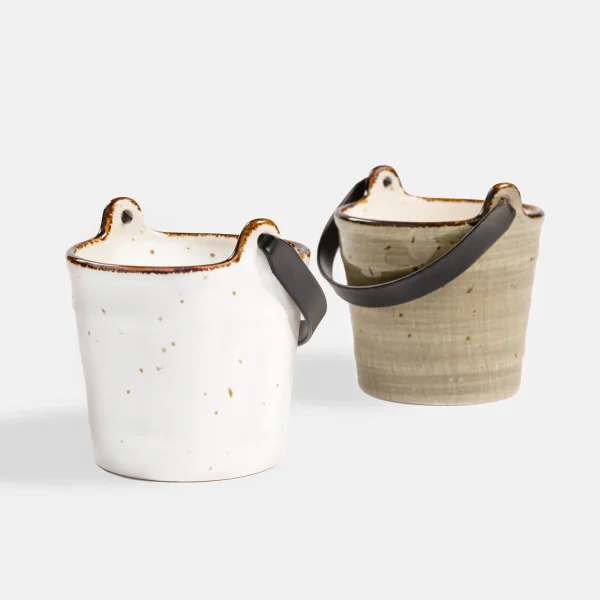 Rena Amalfie Porcelain Bucket Set of 2