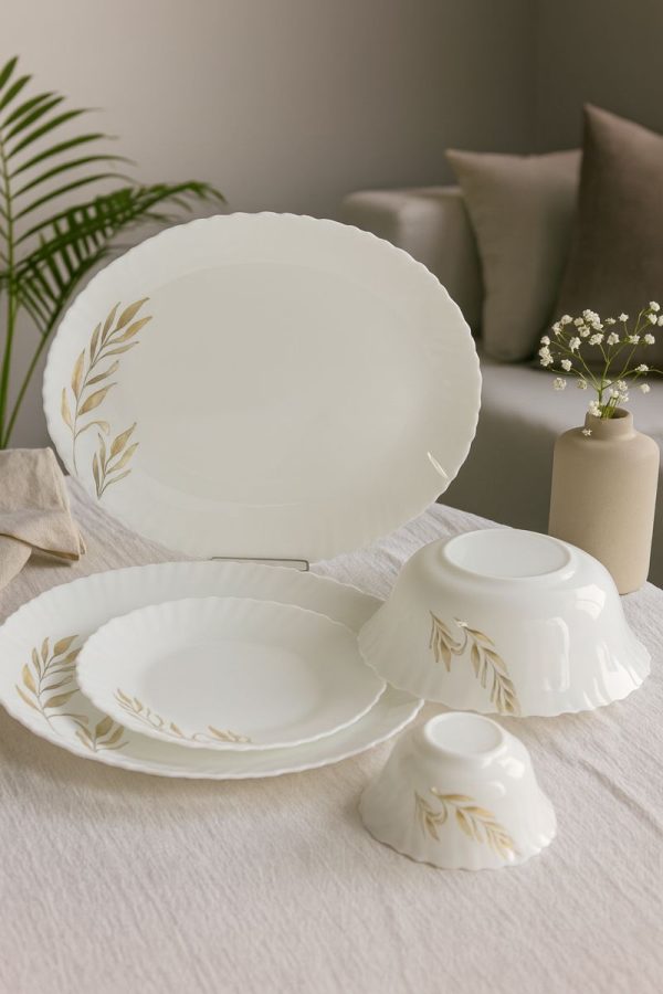 Treo Aurella Fluted Opalware Dinner Set 27 Pcs – Selene Design