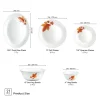 Treo Aurella Fluted Opalware Dinner Set 21 Pcs – Mapelle Design