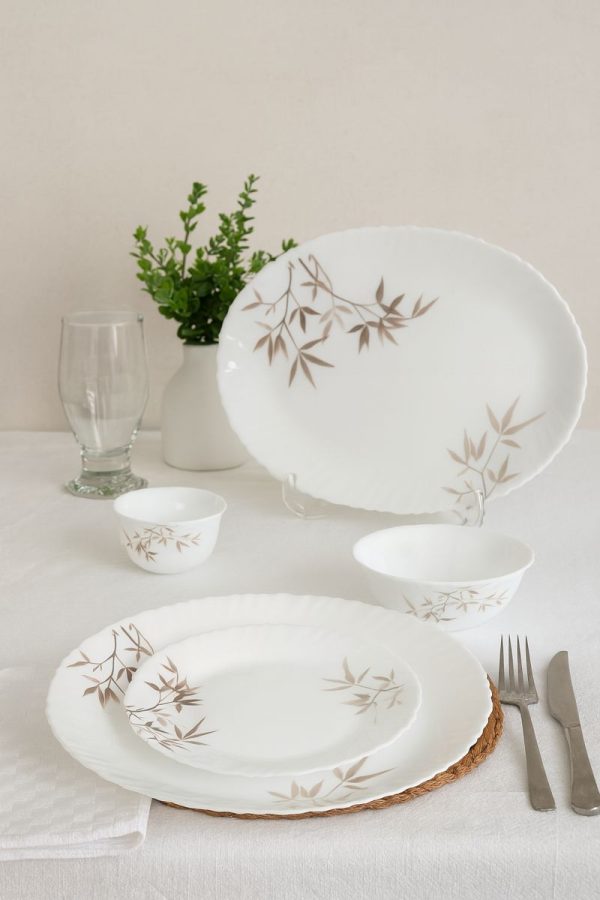 Treo Aurella Fluted Opalware Dinner Set 27 Pcs – Arashi Design