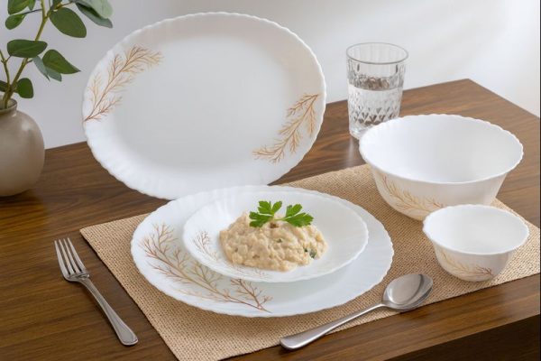 Treo Aurella Fluted Opalware Dinner Set 27 Pcs – Silvia Design