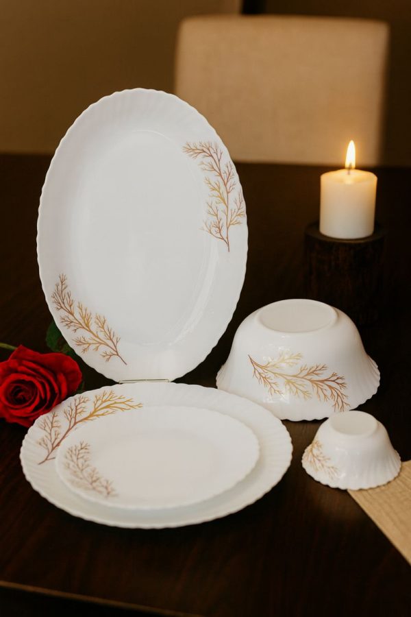 Treo Aurella Fluted Opalware Dinner Set 27 Pcs – Silvia Design