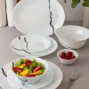 Treo Aurella Fluted Opalware Dinner Set 21 Pcs – Stria Design