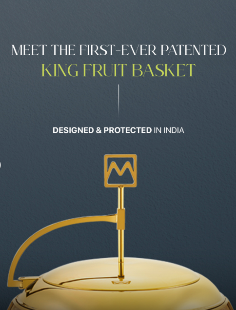 Mirror King Fruit Basket with Lid – Premium 304 Steel Mesh Fruit Storage for Kitchen & Dining