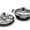 Vinod Hard Anodised Multi Kadai with Lid – Deep Kadhai for Frying & Cooking and Induction Friendly