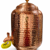Pipal Hammered Pure Copper Water Matka – 5 Litre Hammered – Ayurvedic Drinking Water Pot