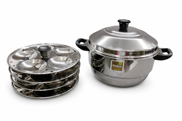 Radius Elite Plain Idly Pot 20 pits – Stainless steel Idli Cooker