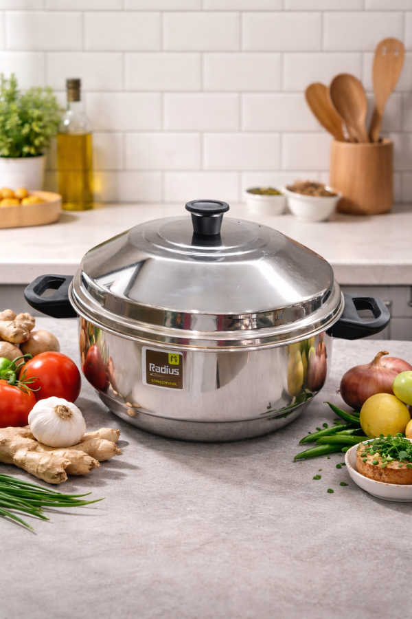 Radius Elite Plain Idly Pot 24 pits – Stainless steel Idli Cooker