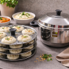 Radius Elite Plain Idly Pot 24 pits – Stainless steel Idli Cooker