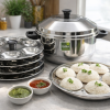 Radius Elite Plain Idly Pot 24 pits – Stainless steel Idli Cooker
