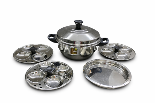 Radius Elite Plain Idly Pot 12 pits – Stainless steel Idli Cooker